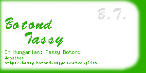 botond tassy business card